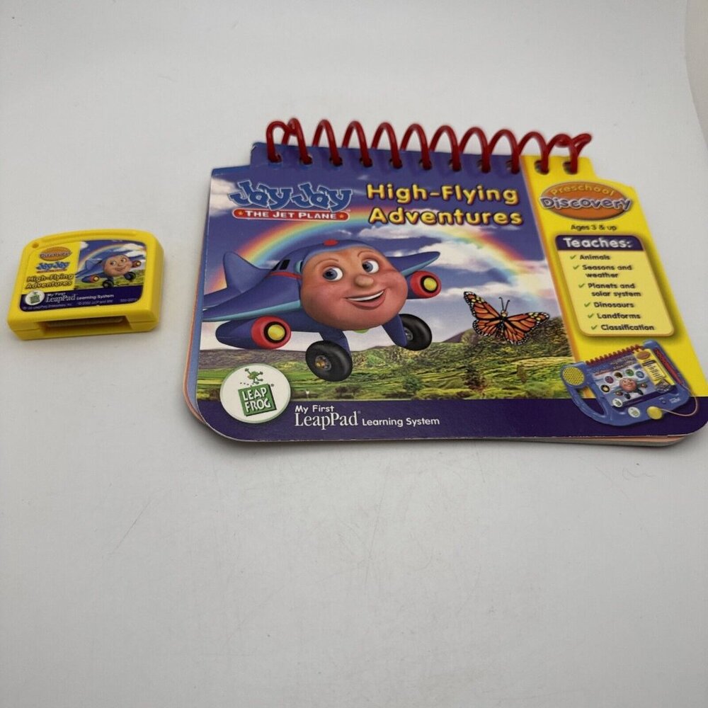 Leapfrog My First LeapPad Jay Jay The Jet Plane Cartridge And Book. GR18